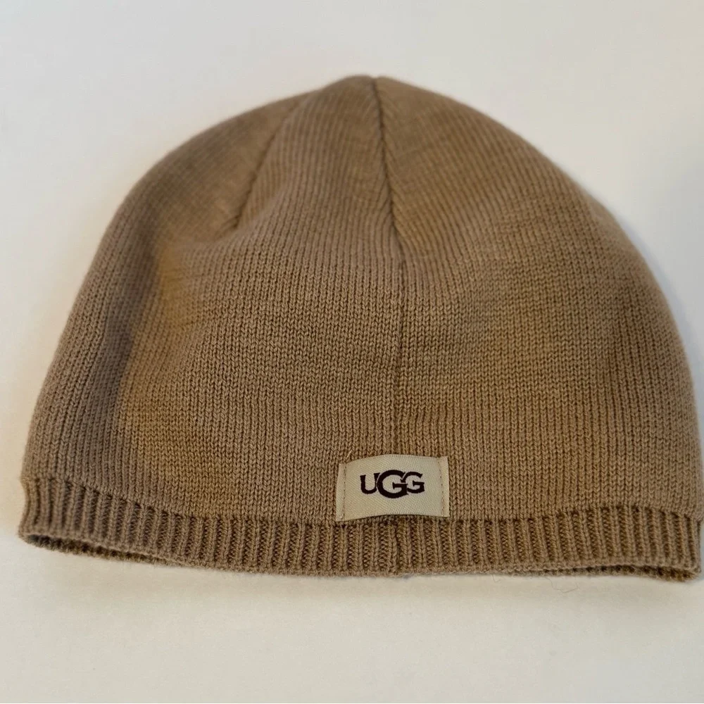 UGG Tan Knit baby Beanie
